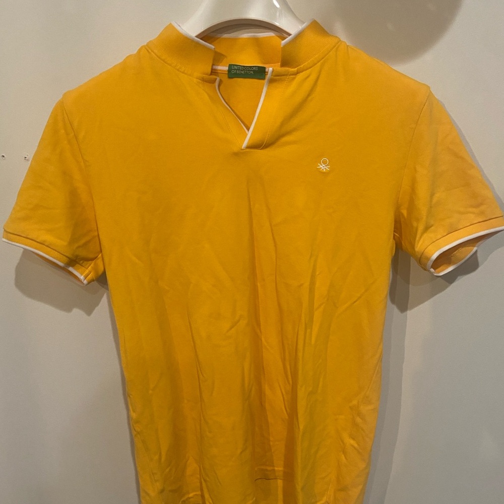 United Colors Of Benetton Men's Mustard Polo Shirt